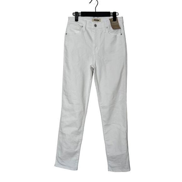 NWT Madewell Womens Stovepipe Jeans Purest White Size 27 - Picture 4 of 16